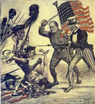 McKinley and Uncle Sam react to the Boxer Rebellion in China, Harper's, 1900