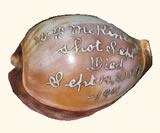 President McKinley Engraved Memorial Seashell