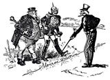 Uncle Sam: "That's a Live Wire, Gentlemen," New York Herald, 1903