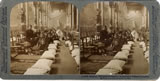 Stereoview: Belgian Refugees Housed in Alexandra Palace