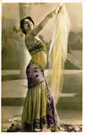 Postcards of Mata-Hari, exotic dancer executed by the French in 1917 for espionage