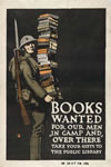 "Books wanted for our men in camp and 'over there'"