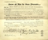 Bond Document for Nelson Miller, Lycoming Co. PA 1928