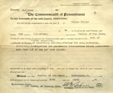 Arrest Warrant for Nelson Miller, Lycoming Co. PA, 1928