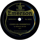 "Cohen on Prohibition" by Monroe Silver (1920)