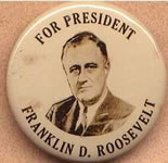 Button: FDR For President