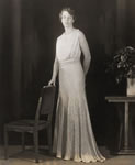 Photograph: First Lady Eleonor Roosevelt wearing Inaugural Ball Gown, 1933