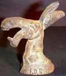 Bottle Opener: FDR and the Donkey (symbol for the Democratic Party)