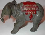 1936 Governor Alf Landon (R-KS) "Land on Roosevelt" Republican Elephant