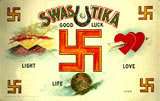 The swastika as a good luck symbol, 1907