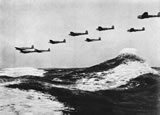 German Heinkel He 111 Bombers Over the English Channel