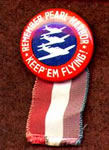 Button: "Keep 'em Flying," with Ribbon