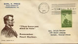 Postal Cover: "They Have Not Died in Vain," with Abraham Lincoln