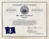 War Bond Certificate