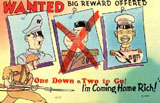 Postcard: "Big Reward Offered"