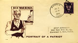Postal Cover: "Portrait of a Patriot--Buy War Bonds"