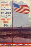 Baseball Score Card for a game promoting Army-Navy Relief