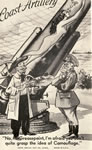 1943 Arcade Card: "Coast Artillery"