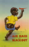 Postcard: "Air Raid and Black Out"