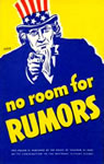 Poster: "No Room For Rumors"