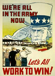 Poster: "We're All In the Army Now"