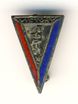 V For Victory Triangle Pin