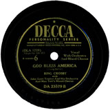 "God Bless America" by Bing Crosby (1939)