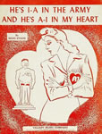 Sheet Music: "He's 1-A In The Army And He's A-1 In My Heart" (1941)