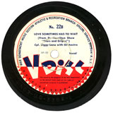 "Love Sometimes Has to Wait" (V-Disc) by Cpl. Ziggy Lane (1943)