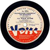 "I'll Walk Alone" (V-Disc) by Louis Prima & Lillyann Carol (1944)