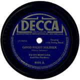 "Good Night Soldier" by Patsy Montana (1944)