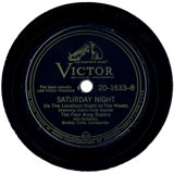 "Saturday Night (Is The Loneliest Night In The Week)" by The Four King Sisters (1944)