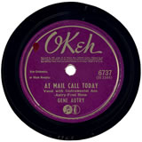 "At Mail Call Today" by Gene Autry (1944)