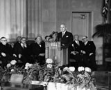 President Truman Signs NATO (4/4/49)