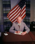 Eisenhower announces armistice