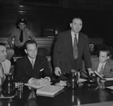 McCarthy with Roy M.Cohn, Chief Counsel for the Subcommittee