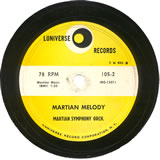 "Martian Melody" by Martian Symphony Orchestra (Buchanan & Goodman), 1957