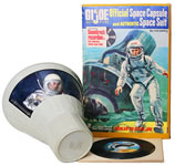 GI Joe Space Capsule with record, 1962