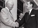 Governor Faubus meets President Eisenhower in D.C., 9/14