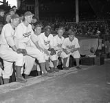 Jackie Robinson with Dodger Teammates, 4/1/47
