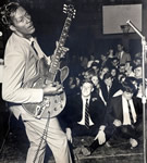 Chuck Berry plays to a white audience
