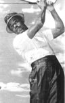 Golfer Ted Rhodes