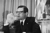 Charles Colson speaks to the press, 4/29/73