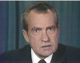 President Nixon announces his resignation