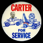 Carter for Service, anti-Ford button