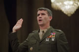 Oliver North taking the Oath, 7/7/87
