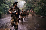 Nicaraguan "Contra" rebels on Patrol, 1987