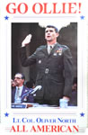 Poster: Go Ollie! Lt. Col Oliver North, All American