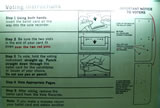 Punch Card Voting Machine Instructions, view 1