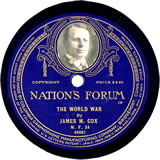 "The World War" by James M. Cox, Governor of Ohio (D) (N.F. 24)